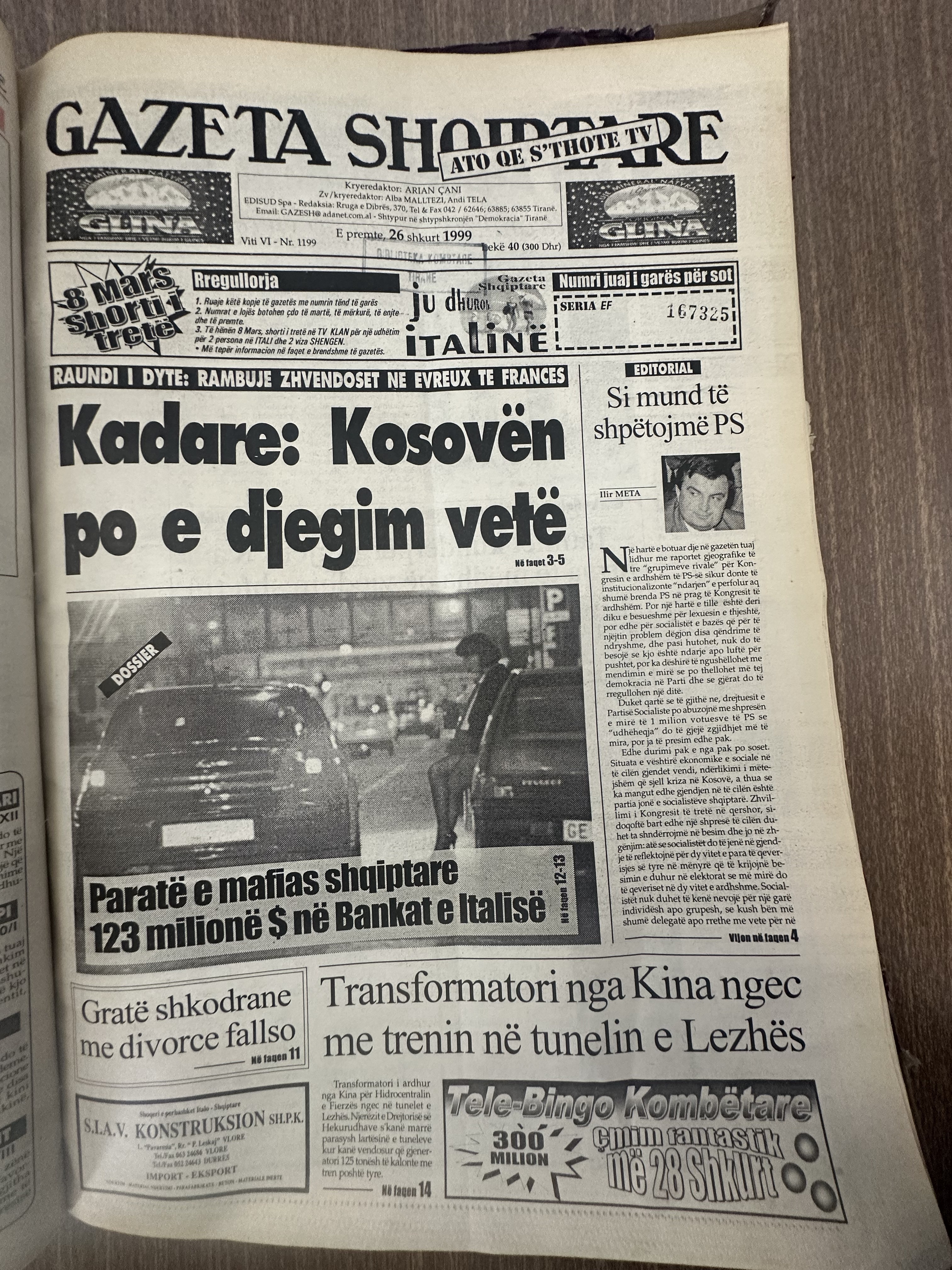 Gazeta Shqiptare 1999-02-26